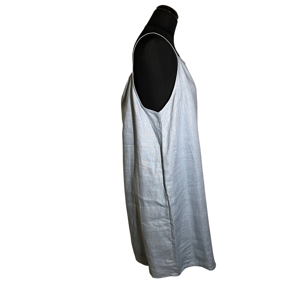 Reformation Kienna Linen Dress in Mineral (Light Blue), Women's XL - Picture 9 of 16